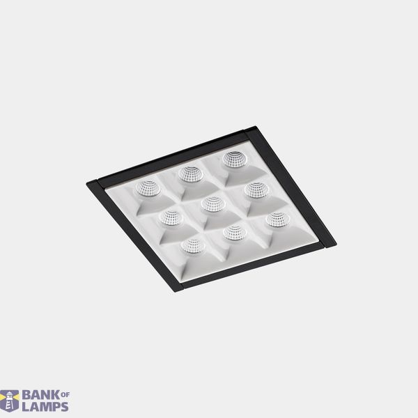 Downlight Bento Standard Square Trim 18.3W LED neutral-white 4000K CRI 90 17.7º Black IP23 1495lm image 1