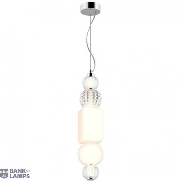 Pendant Collar Pendant Lamp Chrome image 1