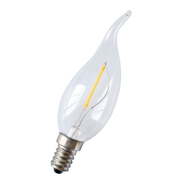 LED Filament C35 Cosy E14 240V 1W 2700K Clear image 1