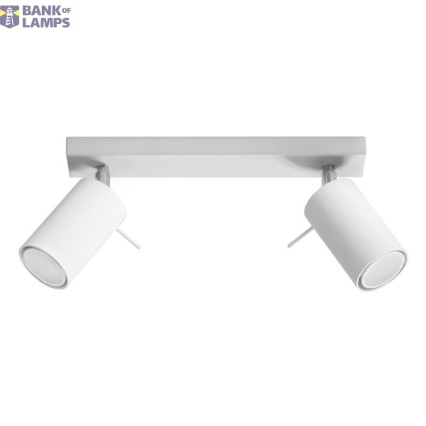 CEILING LAMP RING 2 WHITE GU10 2X40W IP20 image 3