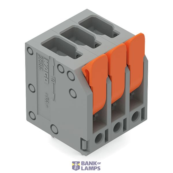 PCB terminal block lever 4 mm² gray image 5