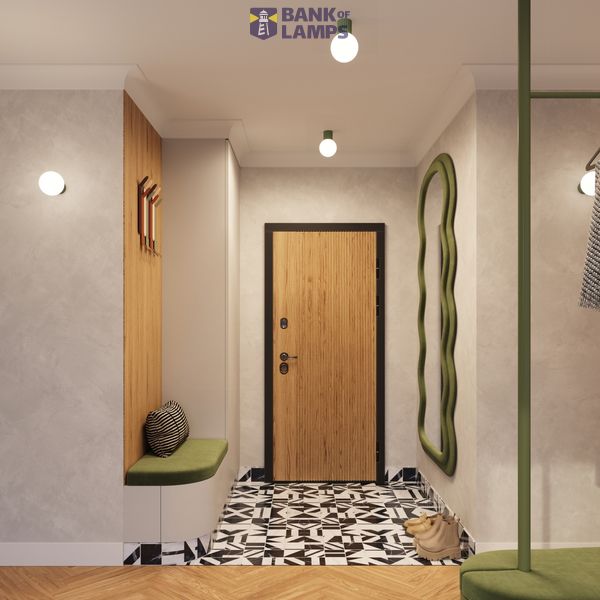 Ceiling lamp HALO olive green IP44 image 5
