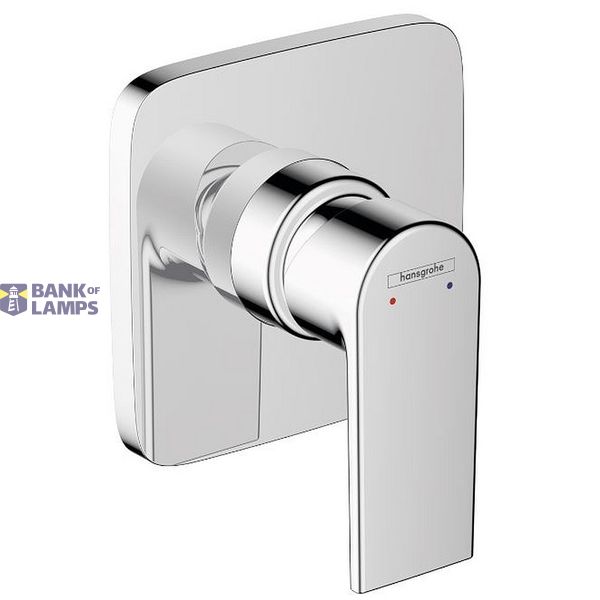 Vernis Shape built-in shower mixer, surface-mounted, chrome image 1
