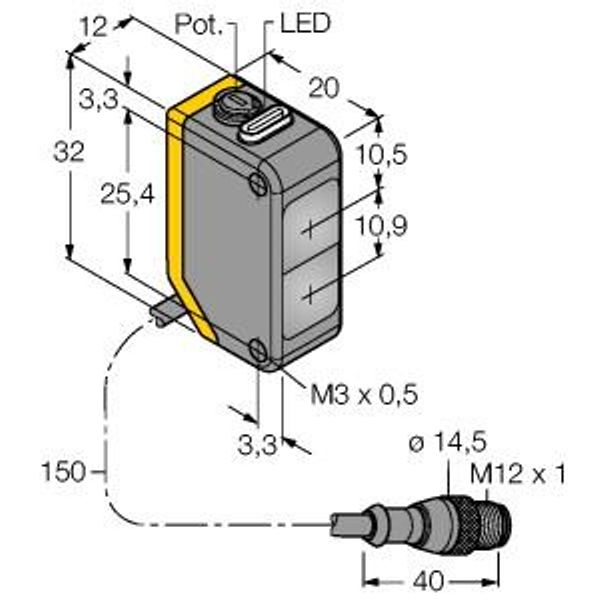 Photoelectric Sensor Diffuse-Mode Sensor   Q20PDLQ5 image 2