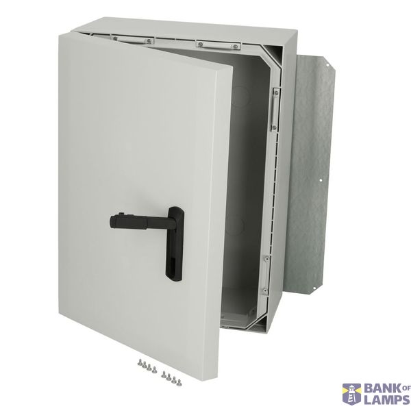 Polycarbonate enclosure, 700x500x300mm, fitted with Mounting plate image 7