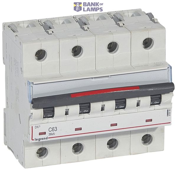 MCB - DX³ - 36 kA - 4P - 400 V~ - 63 A - C curve image 2