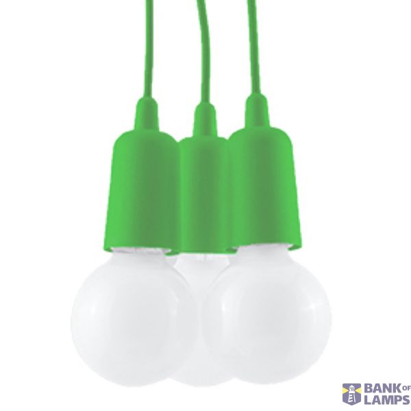 Hanging lamp DIEGO 3 green E27 3x60W IP20 image 5