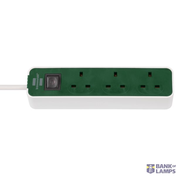 Ecolor exstension lead 3-way white/green 3m H05VV-F3G1,5 *GB* image 1