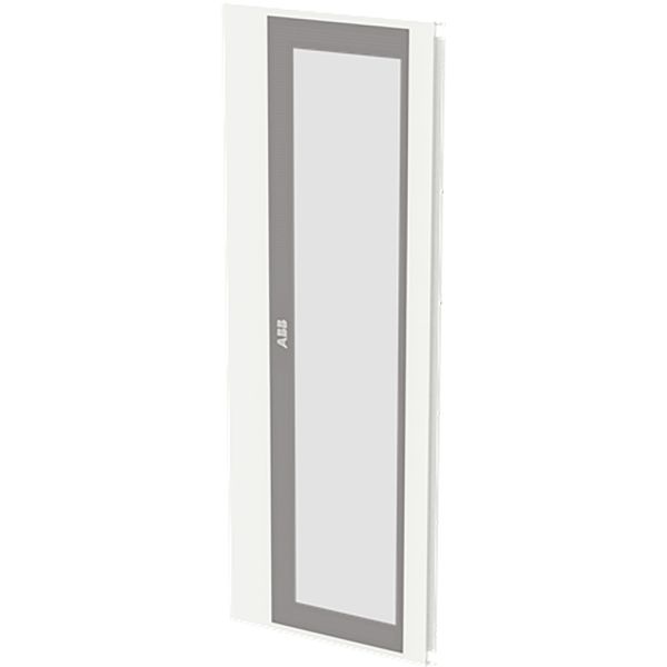 Transparent door 5PW/12GU, left, RAL7035 image 1