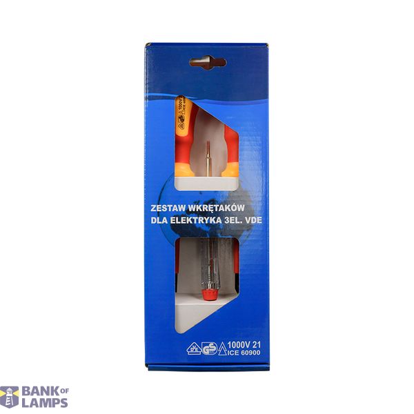1000V Electrician’s Screwdriver Set, 3 Pieces image 1