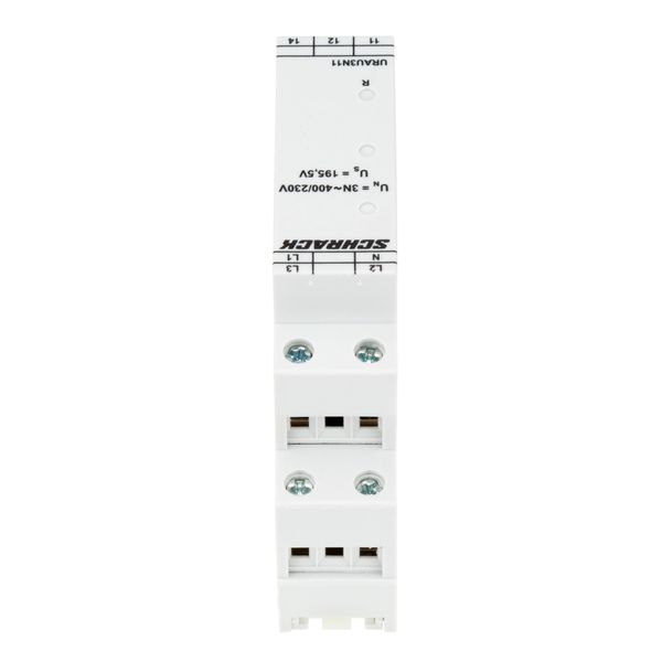 Voltage monitoring relay, 3ph against N,fix Us=195,5V,1CO,5A image 2