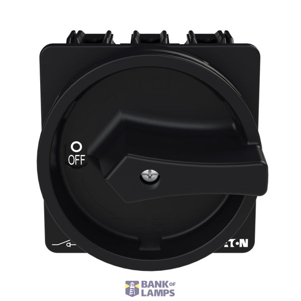 P3 Main switch, 80 A,Flush mounting, 3 pole, Form EA/SVB, Black, Door  image 2