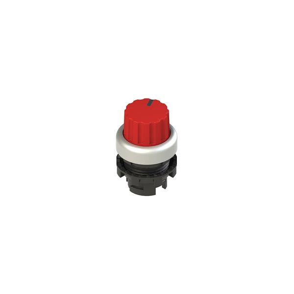 Illuminated knob selector, 2 positions red with marking image 2