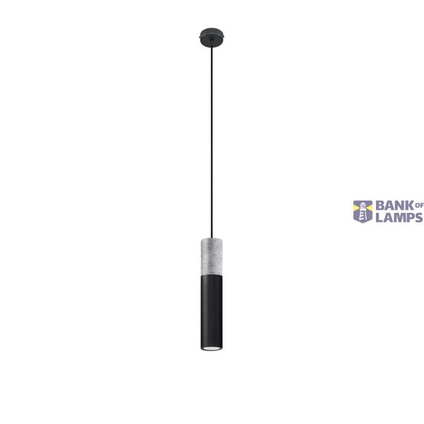 HANGING LAMP BORGIO 1 BLACK GU10 1X40W IP20 image 2