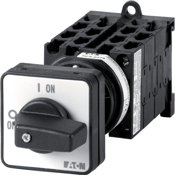 T0-6-8370/Z Changeoverswitches, T0, 20 A, rear mounting, 6 contact unit(s), Contacts: 12, 90 °, maintained, Without 0 (Off) position, 1-2, Design number 8370 image 3