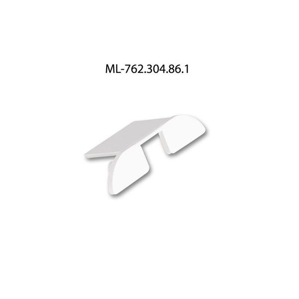 End cap for PX1 with hole, silver color, 1pc image 1