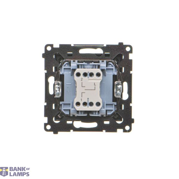 Quadruple socket outlet with earthing - IP20 version, 16A, quick connection, dark grey image 1