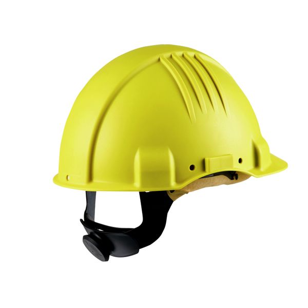 3M™ High Heat Hard Hat, Ratchet, Non vented, Dielectric 1000V, Leather image 1