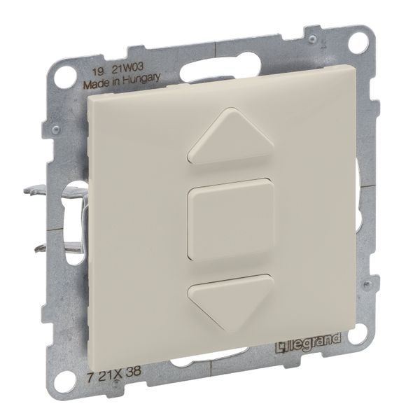 ROLLER BLIND PUSH BUTTON IVORY image 1