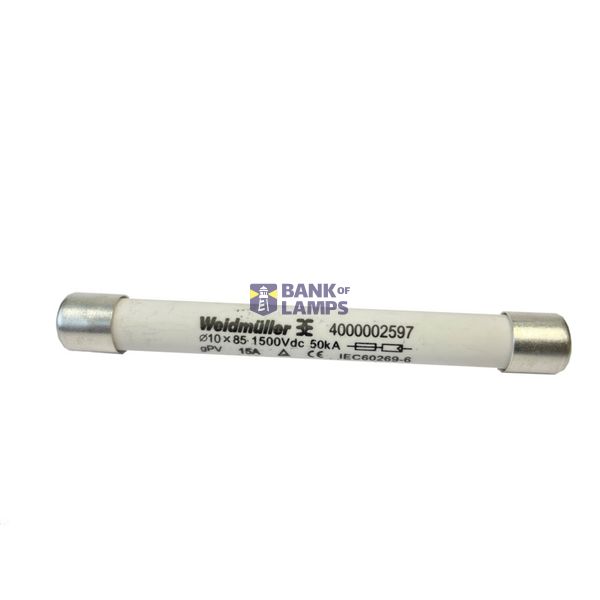 Cylindrical fuse cartridge, Photovoltaics, 1500 , 10 x 85 mm, 35 A image 1