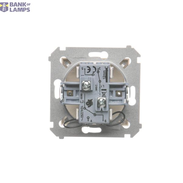 Two-way switch, 10AX, cream white/electro white image 1