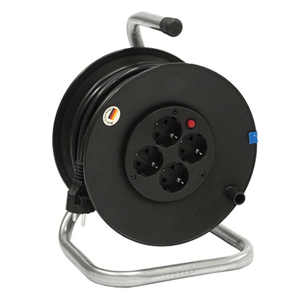 392.180 PLASTIC CABLE DRUM 4 CONNECTORS image 1