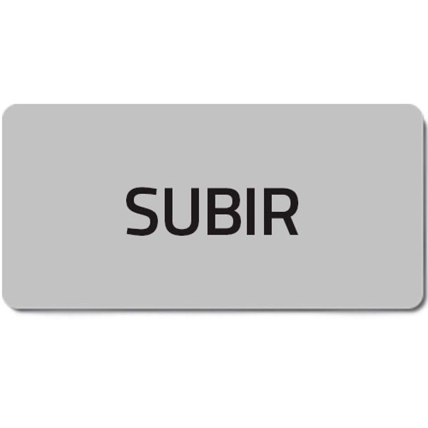 Adhesive label "SUBIR" image 1