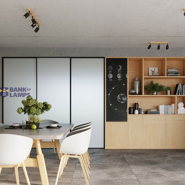 CEILING LAMP VERDO 2 BLACK GU10 2X10W IP20 image 3