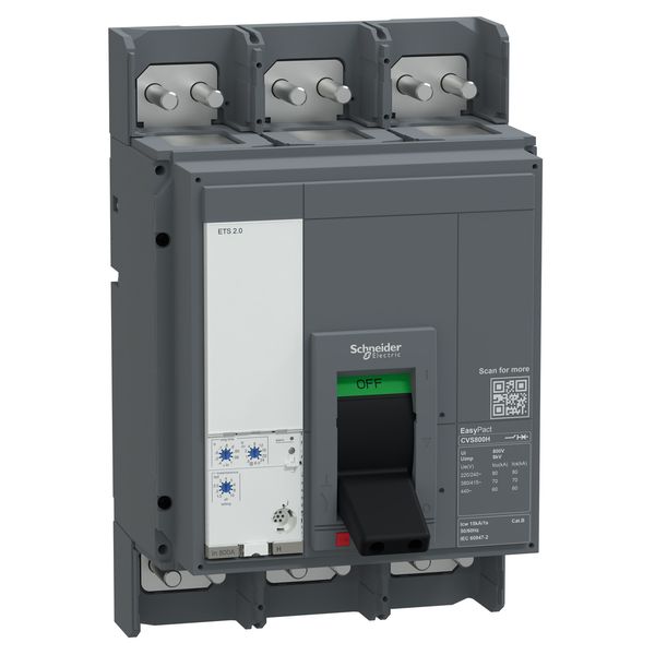 circuit breaker, EasyPact CVS, 1000A, 50kA, 3P3D, 415V AC image 1
