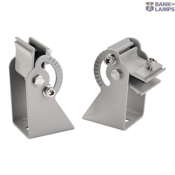Wall holder for VANO, short, 2 pieces, silvergrey image 1