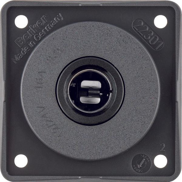 Socket outlet 12 V, Integro Module inserts, anthracite matt image 1