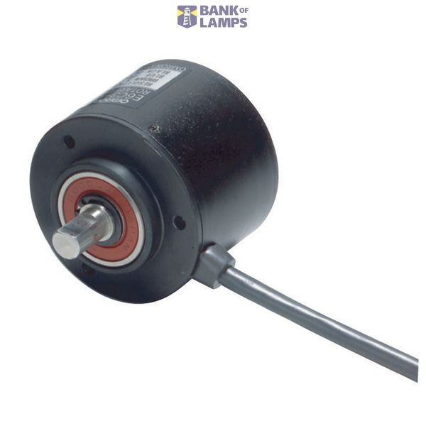 Encoder, absolute, 6ppr, 9-bit, 12-24 VDC, PNP open collector, BCD output, 1m cable E6C31054E image 1