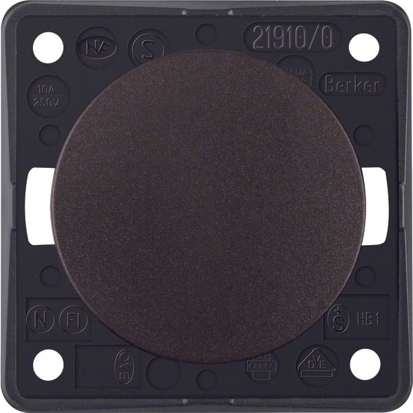 Push-button, NO contact, screw terminals, Integro - Design Flow/Pure,  image 1