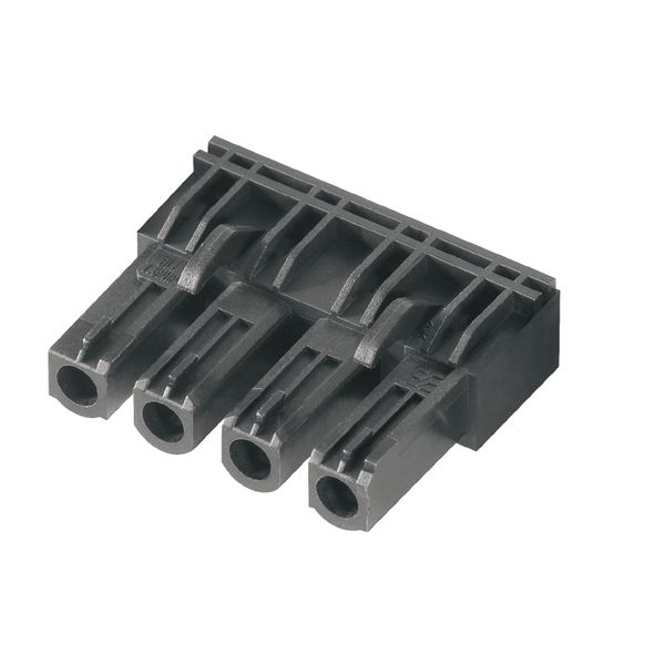 PCB plug-in connector, female header, closed side, THT solder connection, 7.62 mm, Number of poles: 2, 90°, Solder pin length (l): 3.2 mm, tinned, black, Box image 1