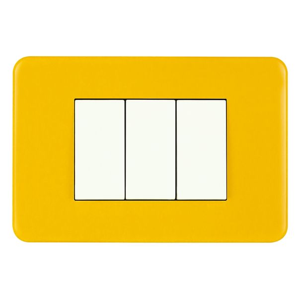 FRAME 3 MOD F/ ADAPTER 3 MOD YELLOW image 1