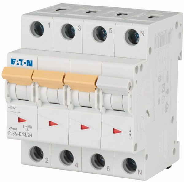 Miniature circuit breaker (MCB), 13 A, 3p+N, characteristic: C image 3