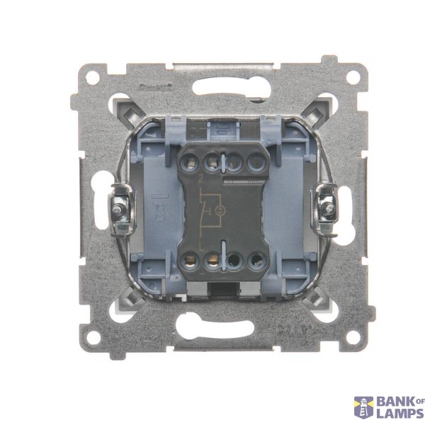 IP54 single socket outlet with earthing - white flap, white, 16A image 1