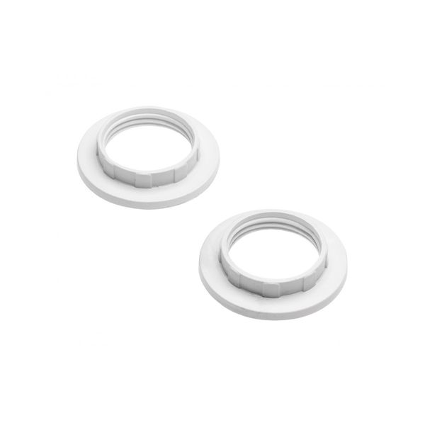 Ring for socket E14, 1 set = 2 pcs, white image 1