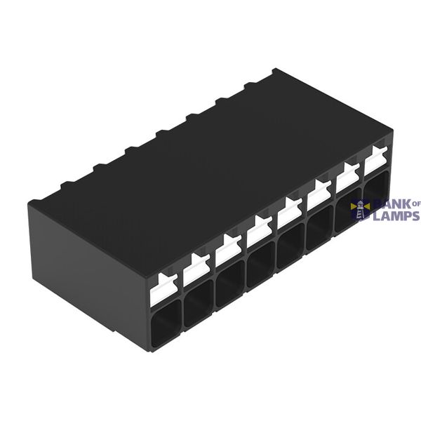 SMD PCB terminal block push-button 1.5 mm² black image 1