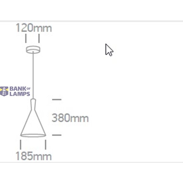 BLACK E27 12W BRASS REFLECTOR image 2