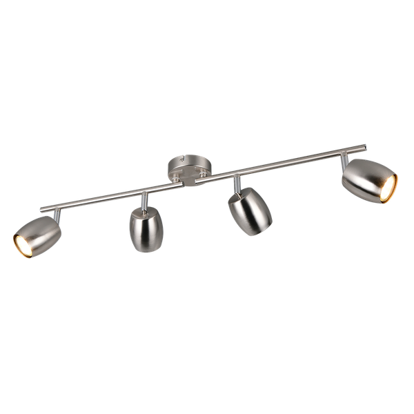 Nancy spotlight 4-pc GU10 brushed steel image 1