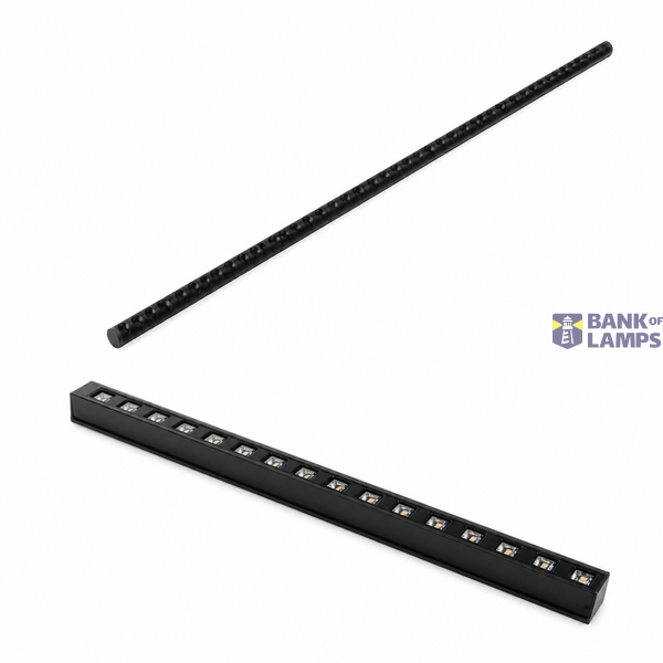 2- Wire Magnetic Track Linear Light  8W, 24V, 2700K, 60°,  Black image 1