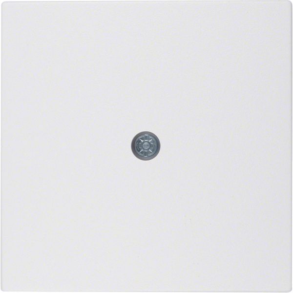 Centre plate for cable out., S.1/B.3/B.7, p. white, matt, plastic image 2