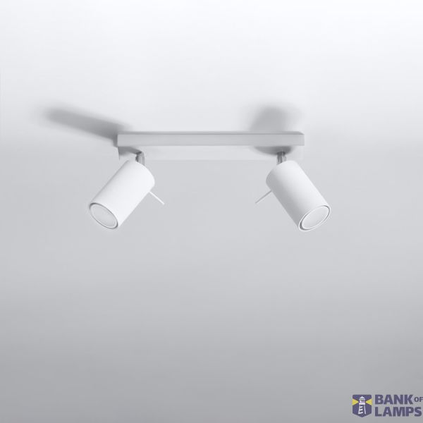 CEILING LAMP RING 2 WHITE GU10 2X40W IP20 image 4