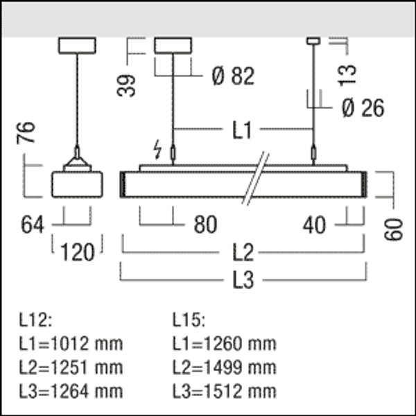ECOOS2 4400-940 MSP L15 MPO EVG - Pendant luminaire image 3