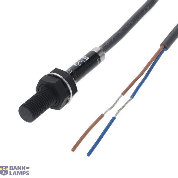 Proximity sensor, Metal head for long distance detection, M8, Sn=2 mm, 2-wire, NO, 2 m cable E2EF0009B image 1