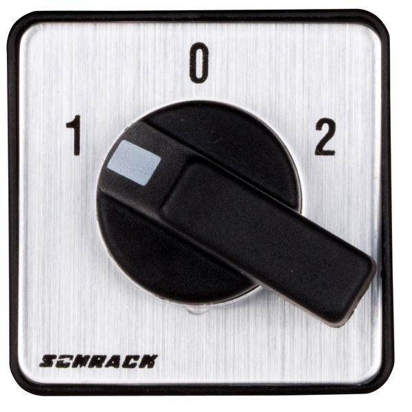 Changeover switch w. 0 Pos., 1P, 10A, central mount. 22,5mm image 2