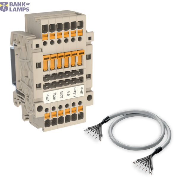 Test-disconnect terminal, PUSH IN, dark beige, 2.5 mm², 16 A, 400 V, N image 1