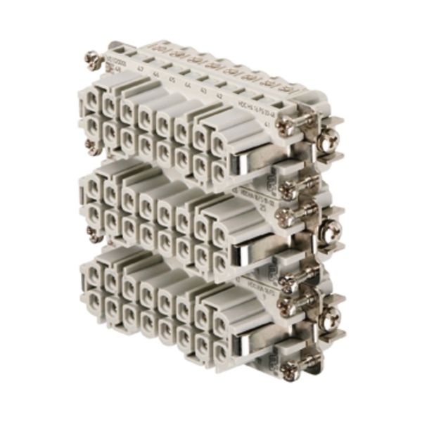 HDC insert, Female, 250 V, 16 A, Number of poles: 16, Screw connection, Size: 5 image 1