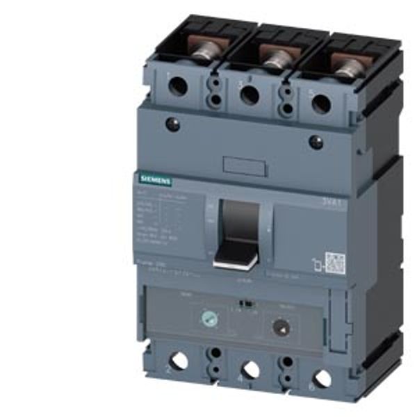 circuit breaker 3VA1 IEC Frame 250 breaking capacity class M Icu=55 kA @ 415 V 3-pole, line protection TM240, ATAM, In=160  3VA1216-5EF32-0AE0 image 1